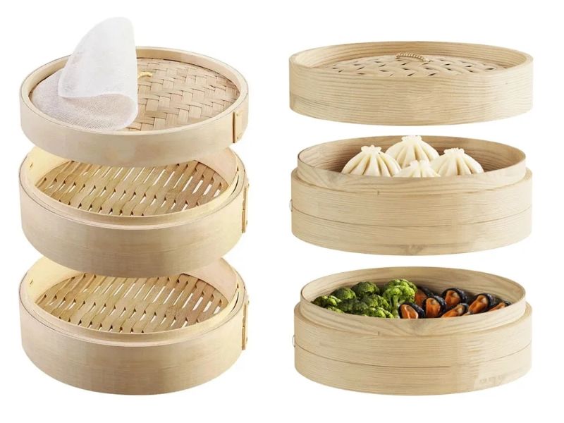 カスタマイズ可能な竹製蒸し器工場