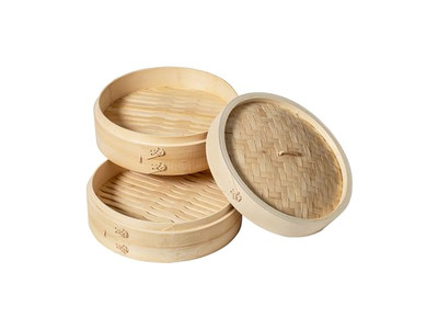 点心調理用中華竹製蒸籠