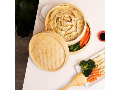 点心調理用中華竹製蒸籠