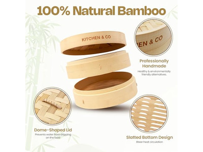 幅広エッグウォックラック木製ポット<a href='https://ja.bamboosteamerbasket.com' style='text-decoration: underline;'>たけせいせいろう</a>